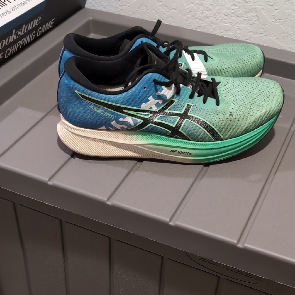 Asics Magic Speed Sneakers - Teal and Black